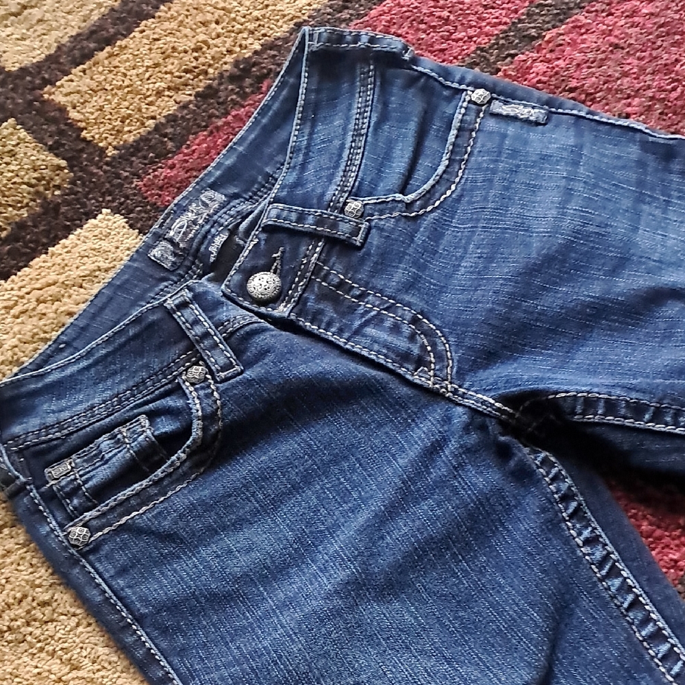 (29) Silver Bootcut Jeans Classic Style(29)